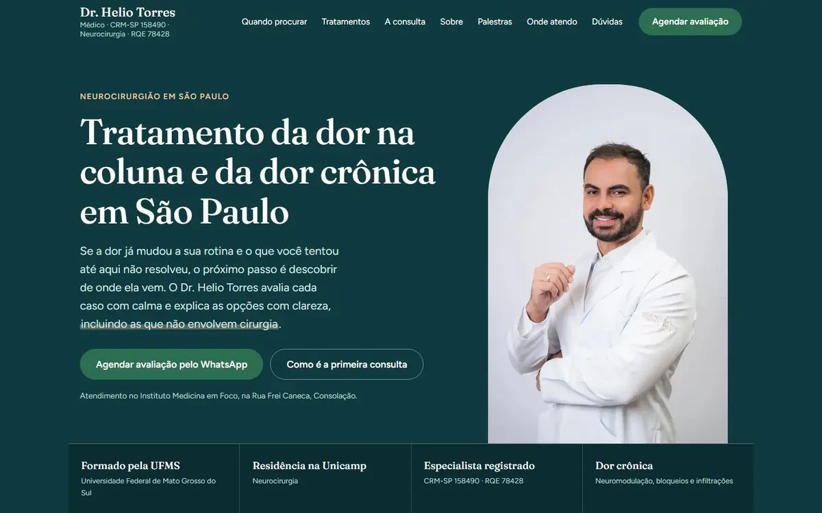 Site do Dr. Hélio